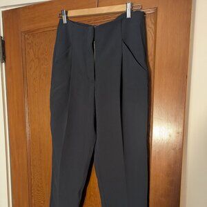 Wilfred trousers in soft textured slate gray